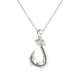 Black Diamond Fishhook Pendant Pendant Island by Koa Nani
