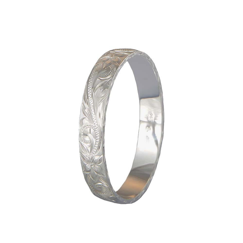 Engraved Plumeria Bangle Bangle Island by Koa Nani