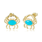 Larimar Atlantic Blue Crab Earrings Earrings Island by Koa Nani