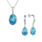 Larimar & Opal Moonrise Pendant & Earrings Set Other Island by Koa Nani
