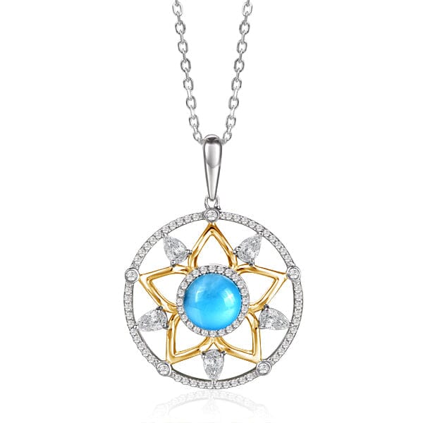 Larimar Star Lantern Pendant & Earrings Set Other Island by Koa Nani