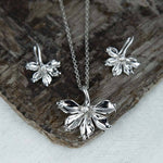 Naupaka Pendant & Earrings Set Other Island by Koa Nani