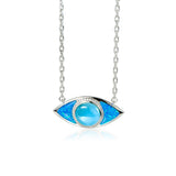Opal & Larimar Eye of Protection Necklace Necklace Island by Koa Nani Large