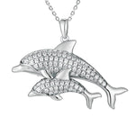 Pavé Aumakua Nai'a Pendant Pendant Island by Koa Nani White Gold