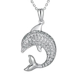 Pavé Oceanic Dolphin Pendant Pendant Island by Koa Nani White Gold