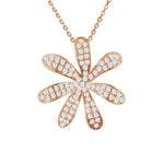 Pavé Tiare Gardenia Pendant Pendant Island by Koa Nani Rose Gold Large