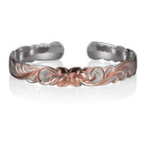 Two-Tone Plumeria Bloom Bangle Bangle Island by Koa Nani
