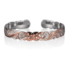 Two-Tone Plumeria Bloom Bangle Bangle Island by Koa Nani