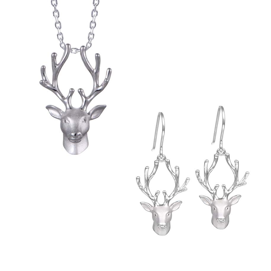 Winter Reindeer Pendant & Earrings Set Other Island by Koa Nani
