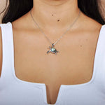 Abalone Hilo Honu Pendant Pendant Island by Koa Nani Small