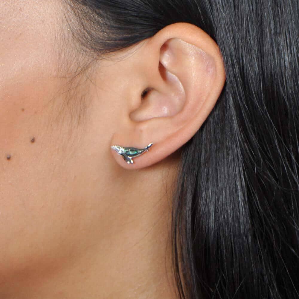 Abalone Humpback Whale Earrings Earrings Island by Koa Nani