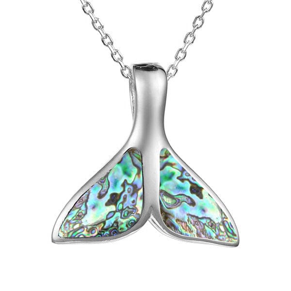Abalone Majestic Whale Tail Pendant Pendant Island by Koa Nani
