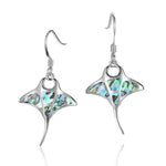 Abalone Manta Ray Earrings Earrings Island by Koa Nani