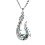 Abalone Maui Fish Hook Pendant Pendant Island by Koa Nani Small
