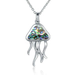 Abalone Moon Jellyfish Pendant Pendant Island by Koa Nani