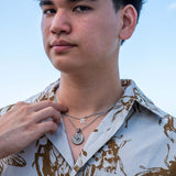 Black Victorian Medallion Pendant Island by Koa Nani