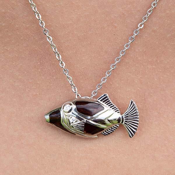 Cocobolo Humuhumu Pendant Pendant Island by Koa Nani
