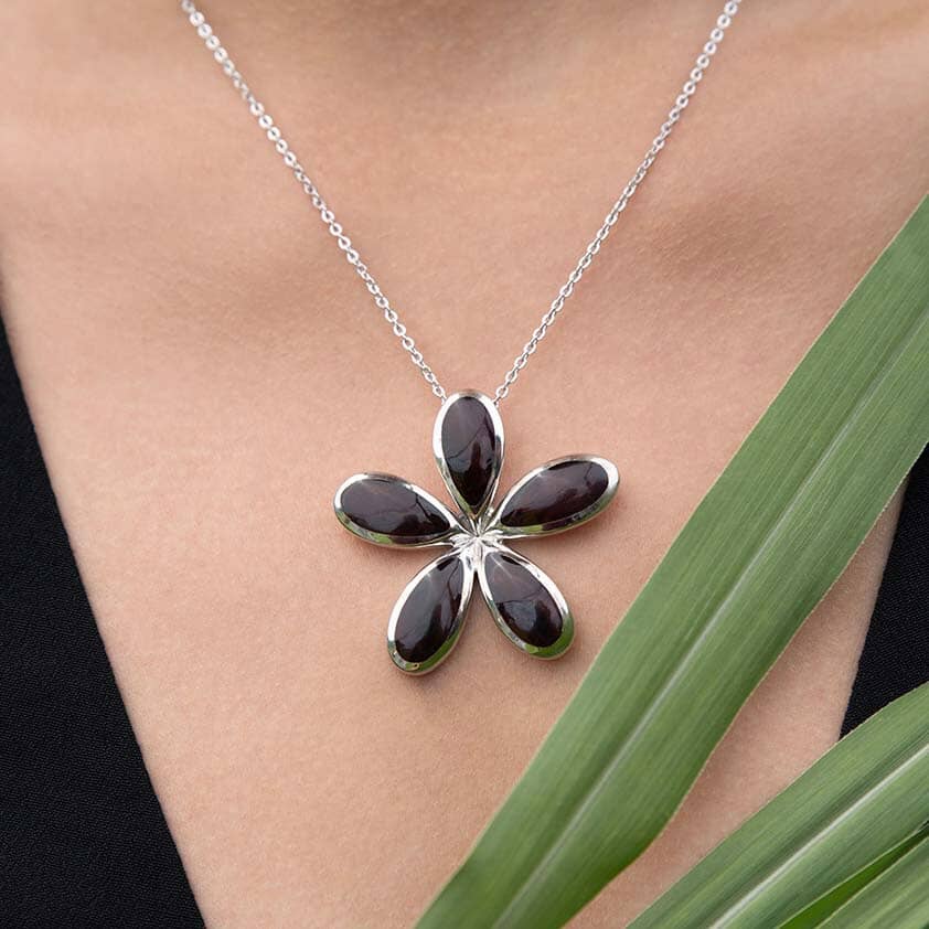 Cocobolo Pikake Pendant Pendant Island by Koa Nani