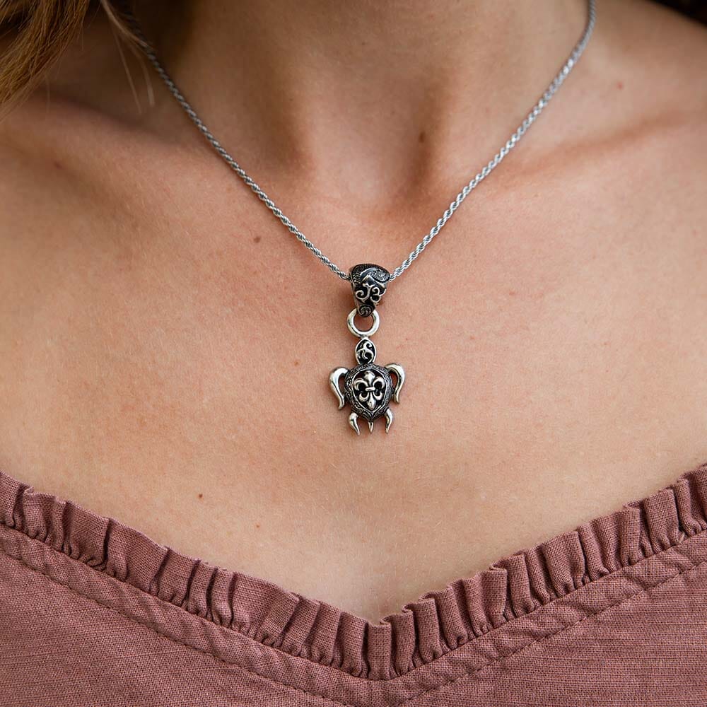 Gothic Sea Turtle Pendant Pendant Island by Koa Nani