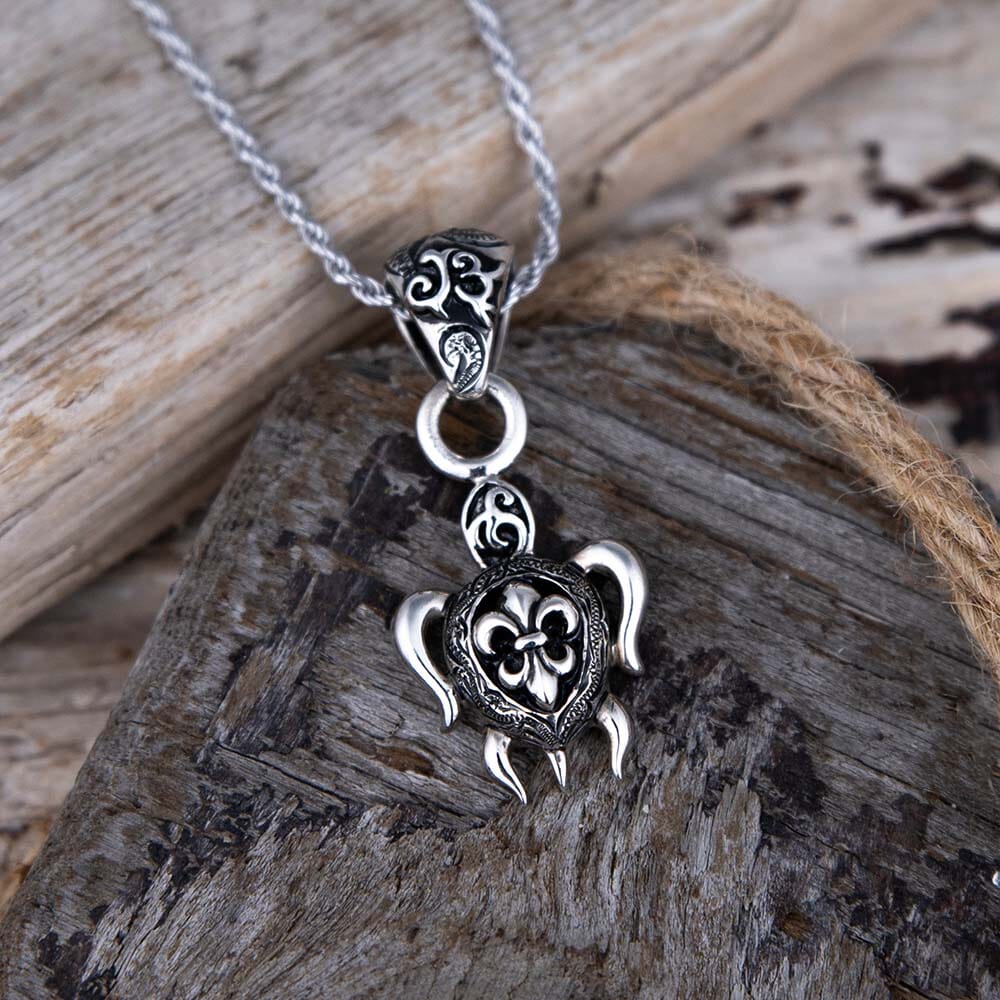 Gothic Sea Turtle Pendant Pendant Island by Koa Nani