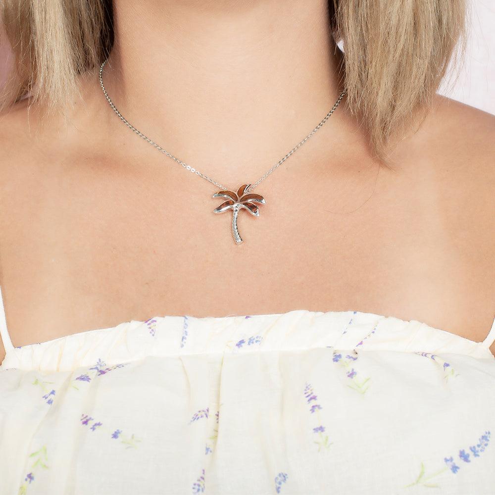 Koa Palm Tree Pendant Pendant Island by Koa Nani Large