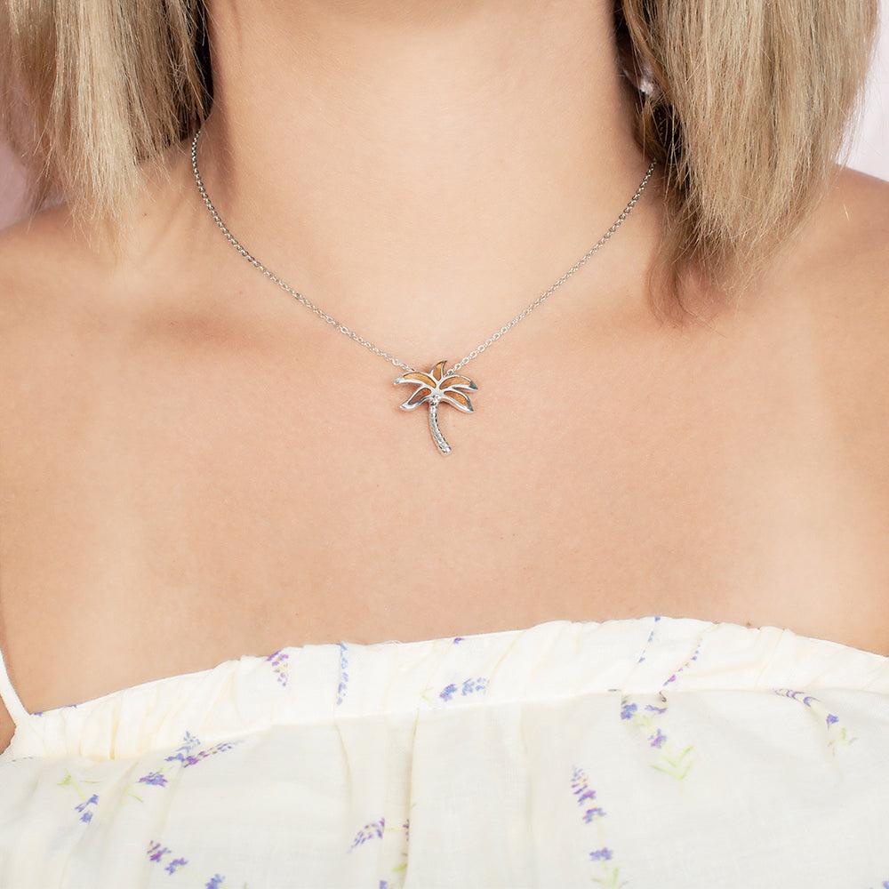 Koa Palm Tree Pendant Pendant Island by Koa Nani Small