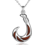 Koa Wood Atlantis Fishhook Pendant Pendant Island by Koa Nani