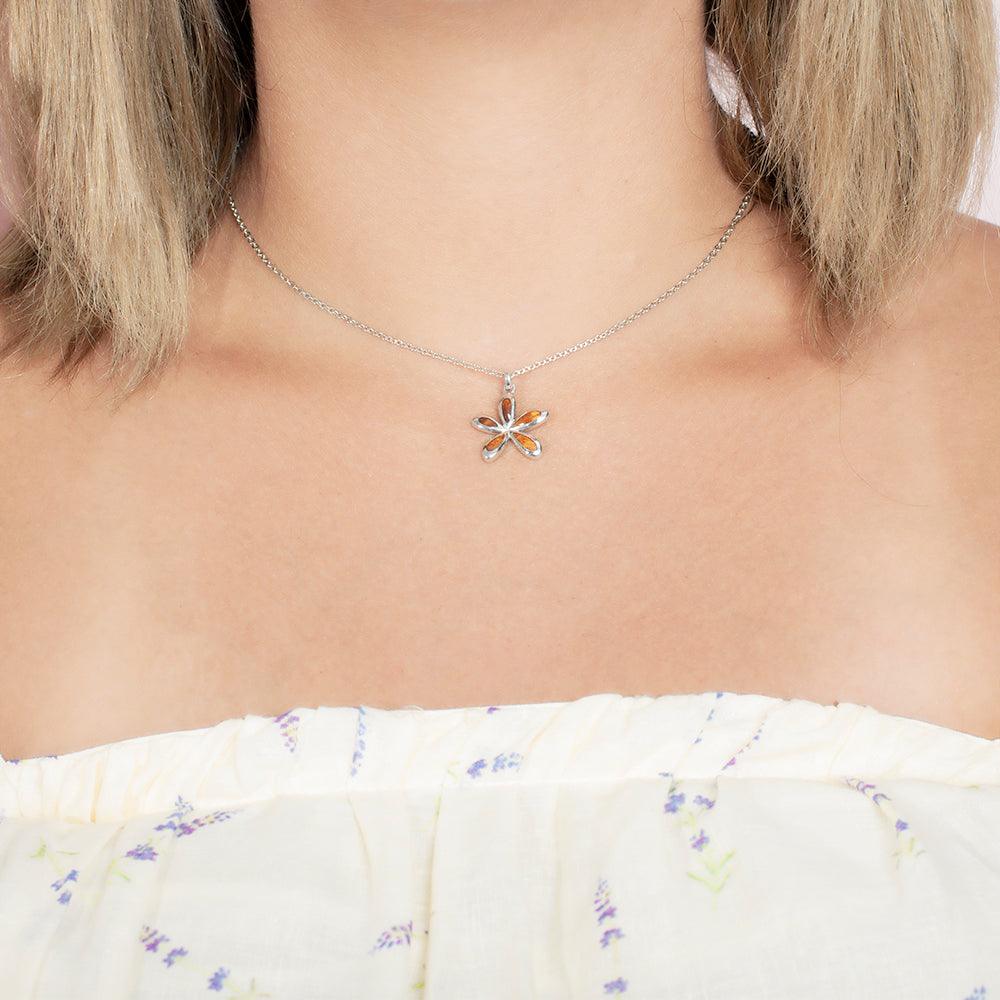 Koa Wood Blooming Jasmine Pendant Pendant Island by Koa Nani