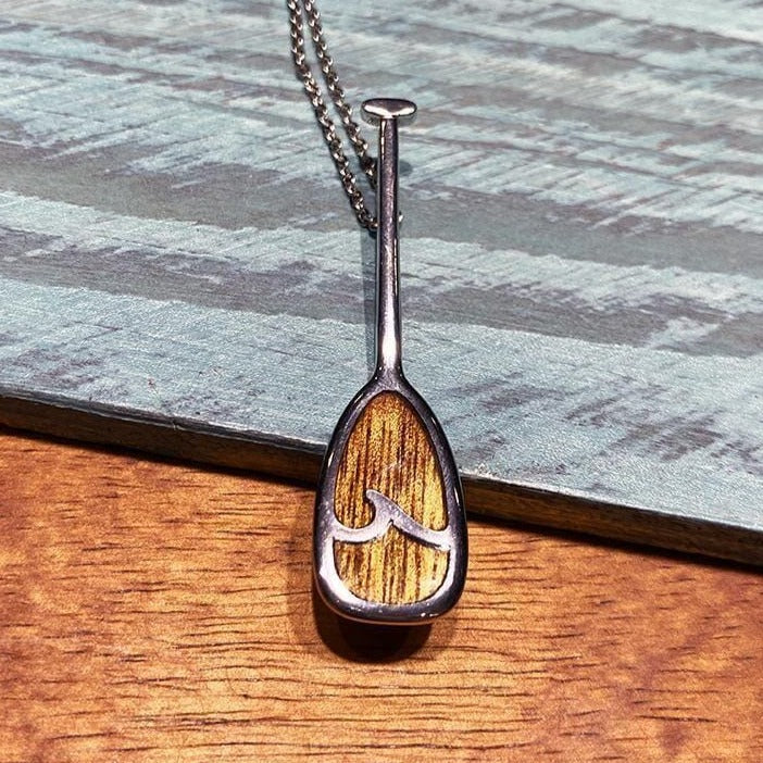 Koa Wood Canoe Paddle Pendant Pendant Island by Koa Nani
