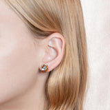 Koa Wood Nautilus Shell Earrings Earrings Island by Koa Nani