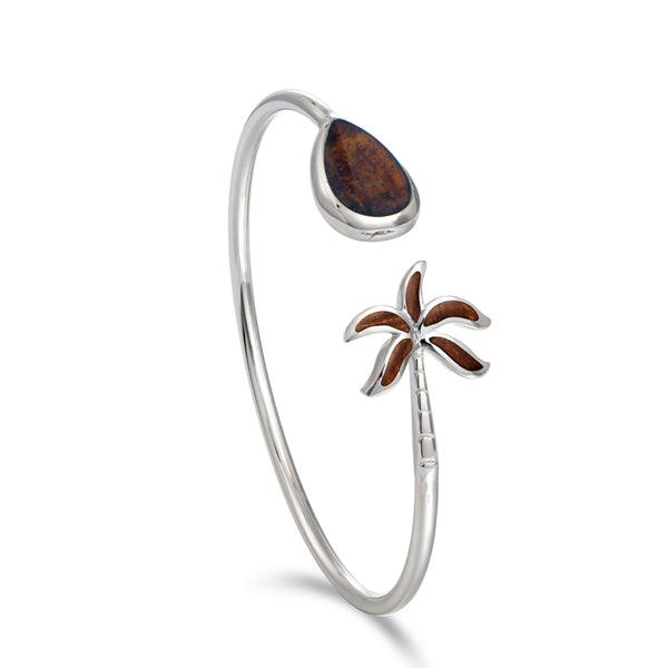 Koa Wood Palm Tree Bangle Bangle Island by Koa Nani