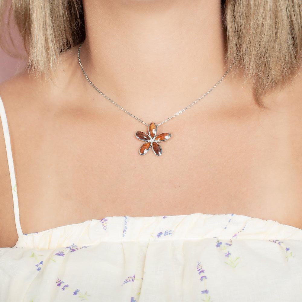 Koa Wood Pikake Pendant Pendant Island by Koa Nani Medium
