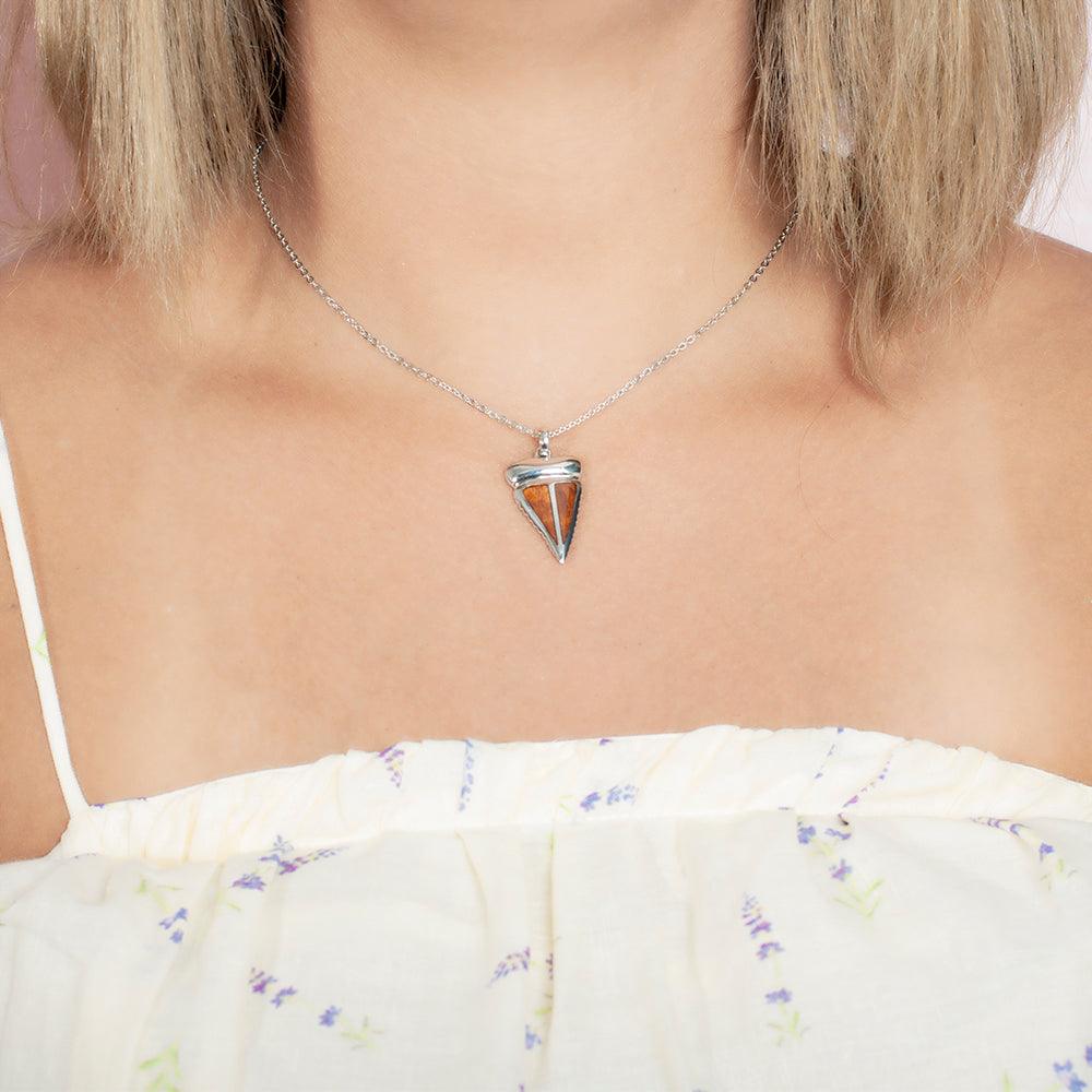 Koa Wood Polynesian Mano Tooth Pendant Pendant Island by Koa Nani