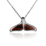 Koa Wood Whale Tail Pendant Pendant Island by Koa Nani