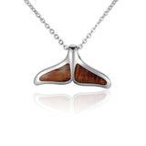 Koa Wood Whale Tail Pendant Pendant Island by Koa Nani
