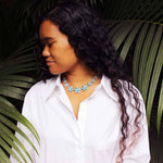 Larimar Aloha Plumeria Necklace Necklace Island by Koa Nani