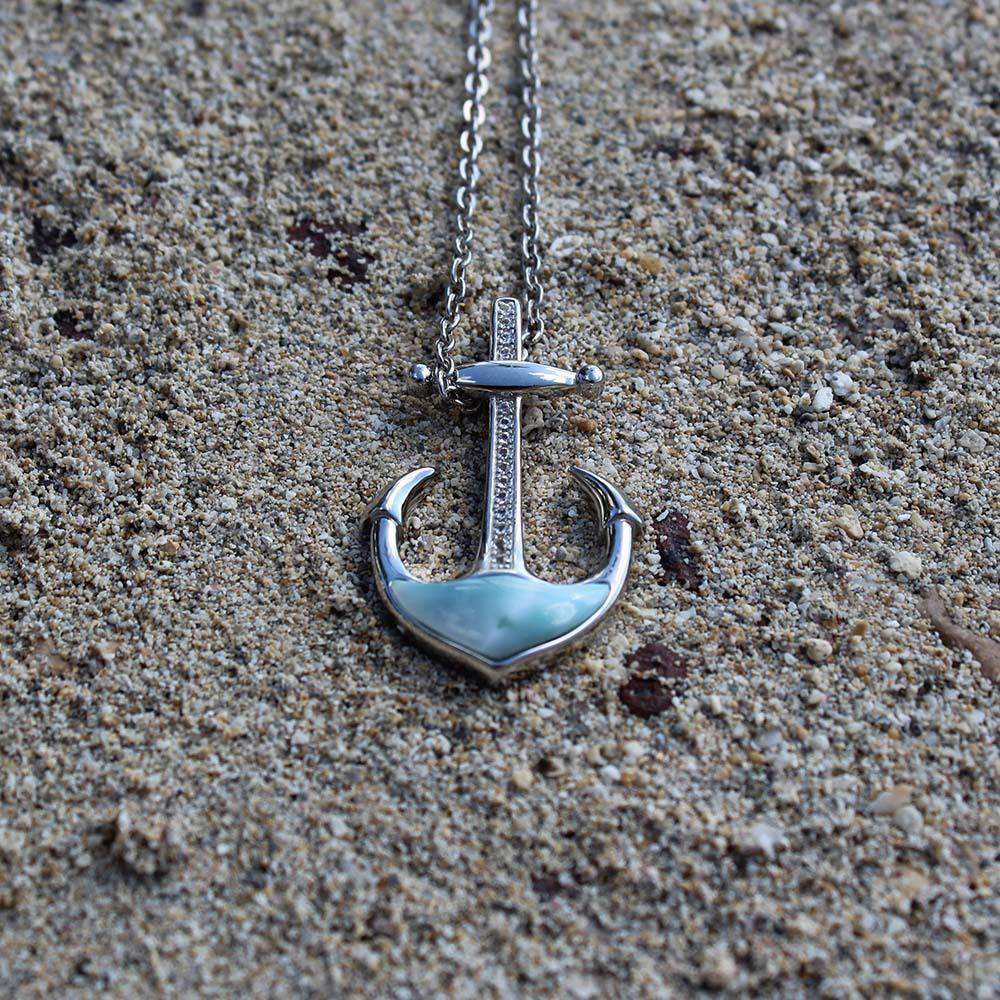 Larimar Anchor Pendant Pendant Island by Koa Nani