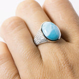 Larimar Atlantis Cocktail Ring Ring Island by Koa Nani