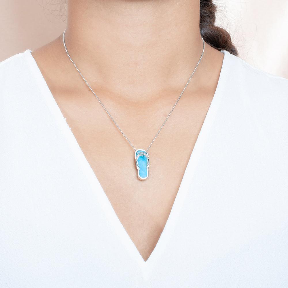 Larimar Beach Slipper Pendant Pendant Island by Koa Nani