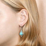 Larimar Conch Shell Earrings Earrings Island by Koa Nani