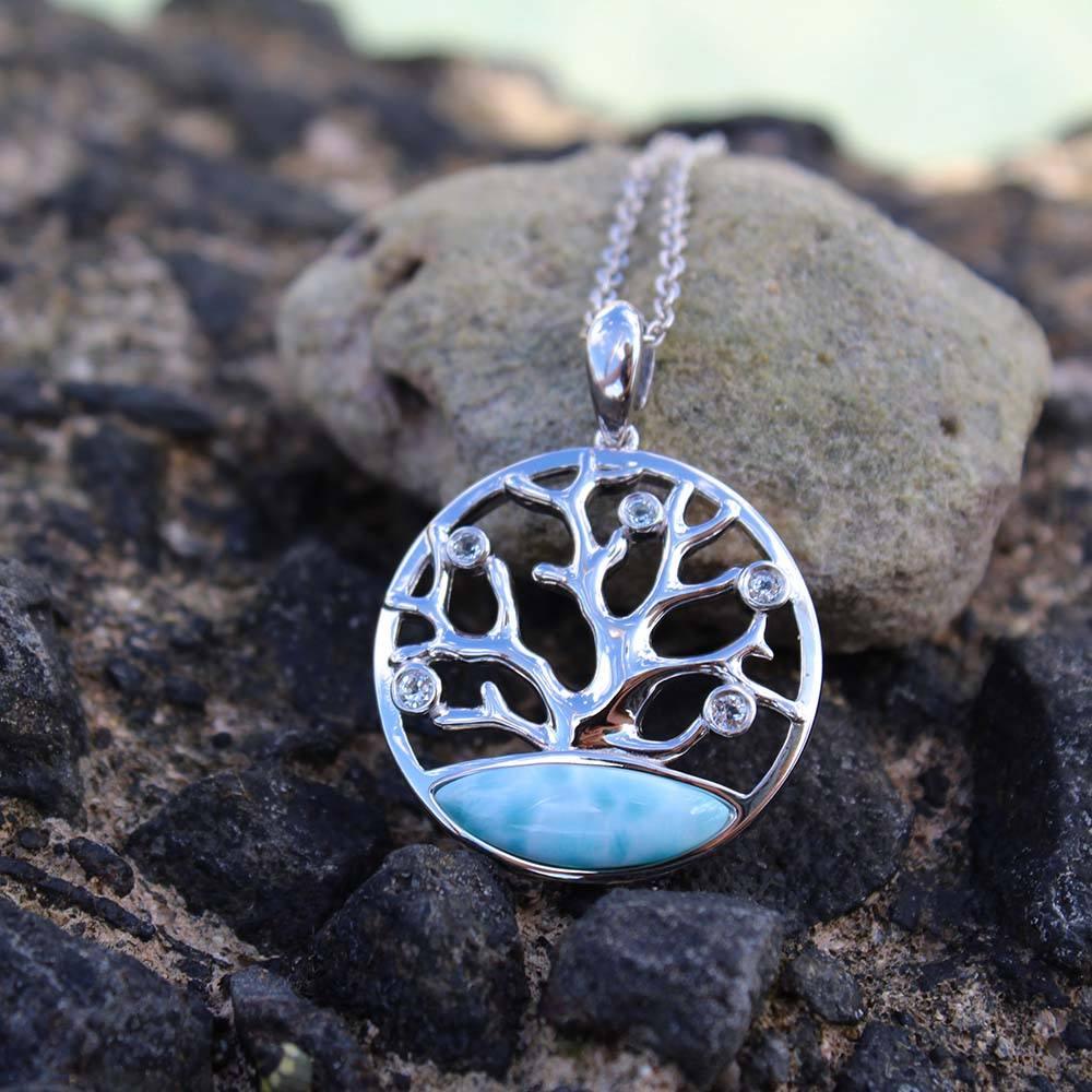 Larimar Coral of Life Pendant Pendant Island by Koa Nani