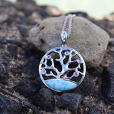 Larimar Coral of Life Pendant Pendant Island by Koa Nani