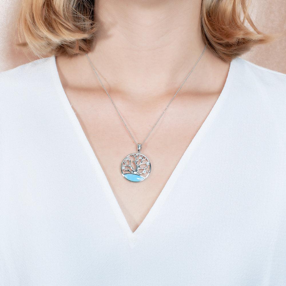 Larimar Coral of Life Pendant Pendant Island by Koa Nani