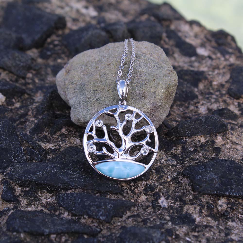 Larimar Coral of Life Pendant Pendant Island by Koa Nani