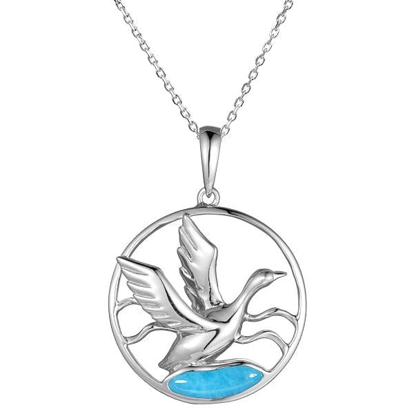 Larimar Flying Nene Pendant Pendant Island by Koa Nani