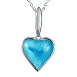 Larimar Heart Pendant Pendant Island by Koa Nani