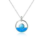 Larimar Horizon Pendant with Opalite Pendant Island by Koa Nani Small