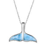 Larimar Humpback Whale Tail Pendant Pendant Island by Koa Nani