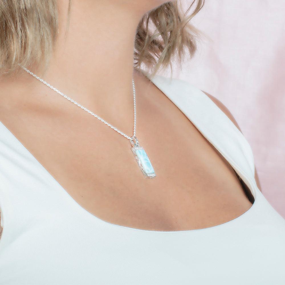 Larimar Icy Bar Pendant Pendant Island by Koa Nani