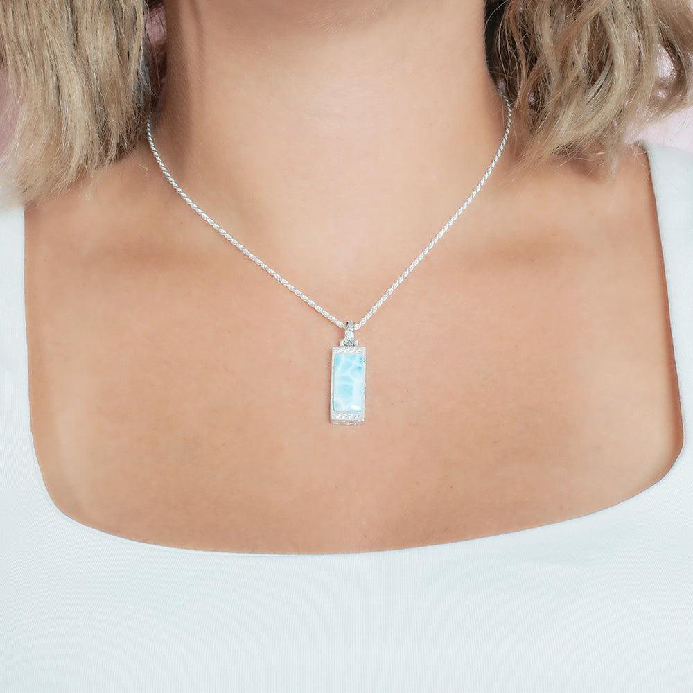 Larimar Icy Bar Pendant Pendant Island by Koa Nani